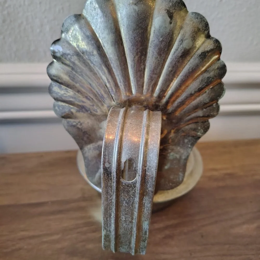 Vtg MCM Metal Oil Hanging Lanterns Pair Of 2 Wall Decor Nautical Beach Patina